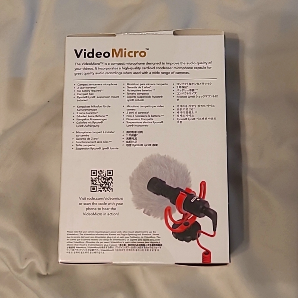 RODE VideoMicro Compact ON-CAMERA Microphone - Picture 2 of 3